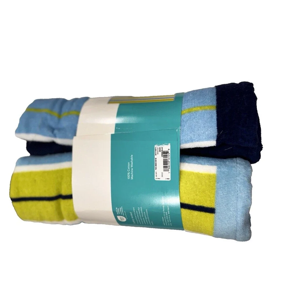 Oasis Outdoor 2-Pack Beach Towel 28 in x 58 in Multi Color